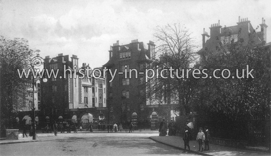Navarino Mansions, Dalston Lane, Hackney, London. c.1907.
